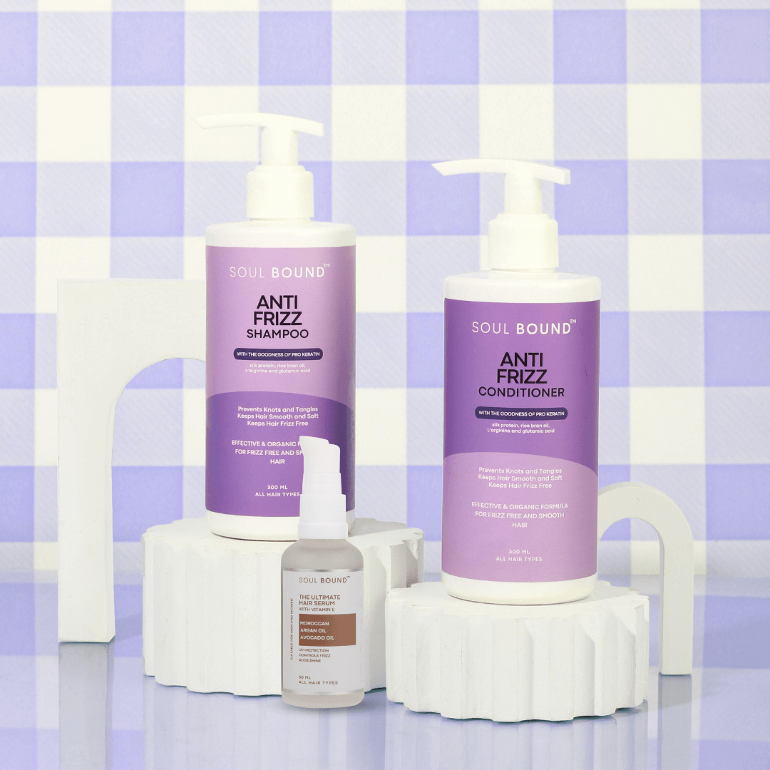 Anti-Frizz Shampoo + Conditioner + Hair Serum