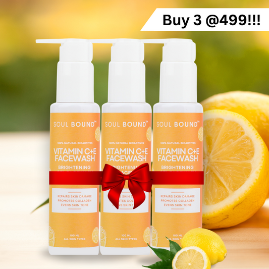 Vitamin C + E Face Wash - Pack of 3