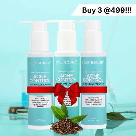 Acne Control Oil Removal Face Wash - Pack of 3