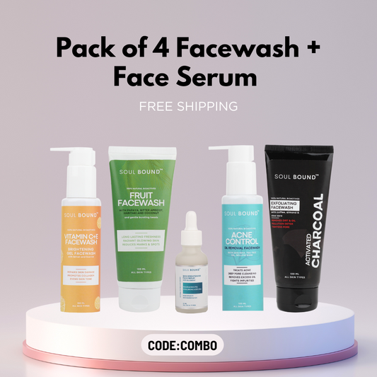 Pack of 4 Facewash + Face Serum | Combo Offer