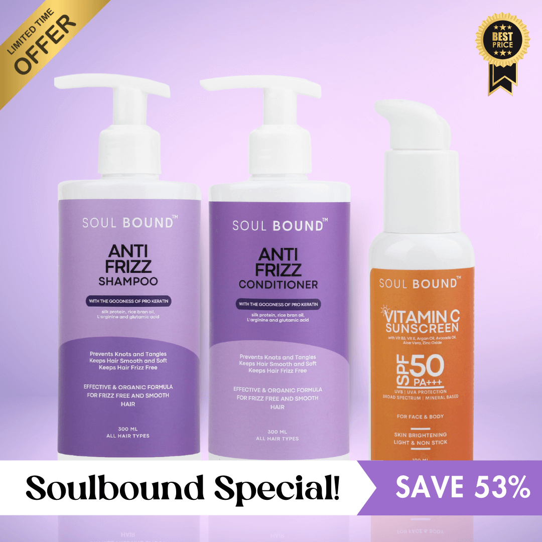 Anti-Frizz Shampoo + Conditioner + SPF50+++