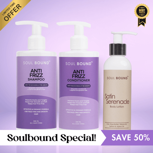 Anti-Frizz Shampoo + Conditioner + Body Lotion